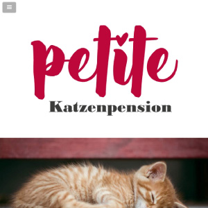 petite Katzenpension - Webdesign: Responsive Webseite für die petite Katzenpesion, Norheim [Konzept, HTML5, CSS3]
