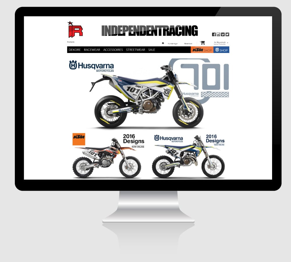 Webdesign für Independent Racing